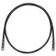 Panduit Cat.6e U/UTP Network Cable - 32.81 ft Category 6e Network Cable - First End: 1 x RJ-45 Male Network - Second End: 1 x RJ-45 Male Network - Patch Cable - Clear, Black - TAA Compliance UTPSP10MBLY