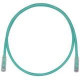 Panduit Cat.6e U/UTP Network Cable - 3.28 ft Category 6e Network Cable - First End: 1 x RJ-45 Male Network - Second End: 1 x RJ-45 Male Network - Patch Cable - Clear, Green - TAA Compliance UTPSP1MGRY