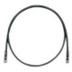 PANDUIT Cat.6 UTP Patch Cord - RJ-45 Male Network - RJ-45 Male Network - 30ft - Black, Clear - TAA Compliance UTPSP30BLY
