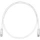 Panduit PanNet Cat.6 U/UTP Network Cable - 22.97 ft Category 6 Network Cable for Network Device - First End: 1 x RJ-45 Male Network - Second End: 1 x RJ-45 Male Network - Patch Cable - Clear, International Gray - 1 Pack - TAA Compliance UTPSP23GYY