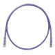 PANDUIT Cat.6 UTP Patch Cord - RJ-45 Male Network - RJ-45 Male Network - 30ft - Violet, Clear - TAA Compliance UTPSP30VLY