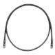 PANDUIT Cat.6 UTP Patch Cord - RJ-45 Male Network - RJ-45 Male Network - 35ft - Black, Clear - TAA Compliance UTPSP35BLY