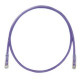 PANDUIT Cat.6 UTP Patch Cord - RJ-45 Male Network - RJ-45 Male Network - 35ft - Violet, Clear - TAA Compliance UTPSP35VLY