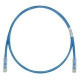 PANDUIT Cat.6 UTP Patch Cord - RJ-45 Male Network - RJ-45 Male Network - 35ft - Blue, Clear UTPSP35BUY