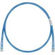 Panduit Cat.6 Patch Network Cable - 32.81 ft Category 6 Network Cable for Network Device - First End: 1 x RJ-45 Male Network - Second End: 1 x RJ-45 Male Network - Patch Cable - Blue, Clear UTPSP10MBUY