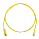 PANDUIT Cat.6 UTP Patch Cord - RJ-45 Male Network - RJ-45 Male Network - 3ft - Yellow, Clear - TAA Compliance UTPSP3YLY