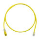 PANDUIT Cat.6 UTP Patch Cord - RJ-45 Male Network - RJ-45 Male Network - 40ft - Yellow, Clear - TAA Compliance UTPSP40YLY