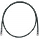Panduit Cat.6 U/UTP Network Cable - 4 ft Category 6 Network Cable for Network Device - First End: 1 x RJ-45 Network - Second End: 1 x RJ-45 Network - Patch Cable - Black - TAA Compliance UTPSP4BLY
