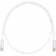 Panduit Cat.6 UTP Patch Network Cable - 4 ft Category 6 Network Cable for Network Device - First End: 1 x RJ-45 Male Network - Second End: 1 x RJ-45 Male Network - Patch Cable - Off White - 1 Pack - TAA Compliance UTPSP4Y