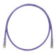 PANDUIT Cat.6 UTP Patch Cord - RJ-45 Male Network - RJ-45 Male Network - 5ft - Violet, Clear - TAA Compliance UTPSP5VLY
