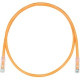 Panduit Cat.6 U/UTP Patch Network Cable - Category 6 for Network Device - Patch Cable - 131.23 ft - 1 Pack - 1 x RJ-45 Male Network - 1 x RJ-45 Male Network - Clear, Orange UTPSP40MORY
