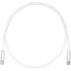 Panduit Cat.6 UTP Patch Network Cable - 6 ft Category 6 Network Cable for Network Device - First End: 1 x RJ-45 Male Network - Second End: 1 x RJ-45 Male Network - Patch Cable - Off White - 1 Pack - TAA Compliance UTPSP6Y