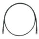 PANDUIT Cat.6 UTP Patch Cable - RJ-45 Male Network - RJ-45 Male Network - 7ft - Black, Clear - TAA Compliance UTPSP7BLY