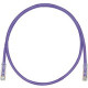 Panduit Cat.6 U/UTP Patch Network Cable - 32.81 ft Category 6 Network Cable for Network Device - First End: 1 x RJ-45 Male Network - Second End: 1 x RJ-45 Male Network - Patch Cable - Clear, Violet - 1 Pack UTPSP10MVLY