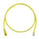 PANDUIT Cat.6 UTP Patch Cable - RJ-45 Male Network - RJ-45 Male Network - 7ft - Yellow, Clear - TAA Compliance UTPSP7YLY