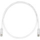 Panduit Cat.6 U/UTP Patch Network Cable - Category 6 for Network Device - Patch Cable - 1.64 ft - 1 Pack - 1 x RJ-45 Male Network - 1 x RJ-45 Male Network - Clear, International Gray - TAA Compliance UTPSP0.5MGYY