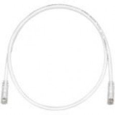 Panduit Cat.6 U/UTP Network Cable - 8 ft Category 6 Network Cable for Network Device - First End: 1 x RJ-45 Male Network - Second End: 1 x RJ-45 Male Network - 1.25 GB/s - Patch Cable - Clear, Off White - 1 Pack - TAA Compliance UTPSP8Y