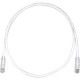 Panduit Cat.6 UTP Network Patch Cable - 48 ft Category 6 Network Cable for Network Device - First End: 1 x RJ-45 Male Network - Second End: 1 x RJ-45 Male Network - Patch Cable - 24 AWG - Off White - TAA Compliance UTPSP48Y