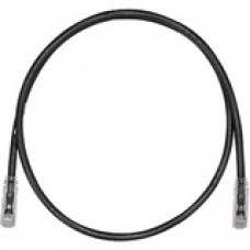 Panduit Cat.6 UTP Network Patch Cable - 125 ft Category 6 Network Cable for Network Device - First End: 1 x RJ-45 Male Network - Second End: 1 x RJ-45 Male Network - Patch Cable - 24 AWG - Black - TAA Compliance UTPSP125BLY