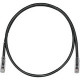 Panduit Cat.6 UTP Network Patch Cable - 90 ft Category 6 Network Cable for Network Device - First End: 1 x RJ-45 Male Network - Second End: 1 x RJ-45 Male Network - Patch Cable - Black - TAA Compliance UTPSP90BLY