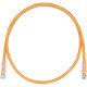 Panduit Cat.6 UTP Network Patch Cable - 125 ft Category 6 Network Cable for Network Device - First End: 1 x RJ-45 Male Network - Second End: 1 x RJ-45 Male Network - Patch Cable - 24 AWG - Orange - TAA Compliance UTPSP125ORY
