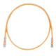 PANDUIT Cat.6 UTP Patch Cable - RJ-45 Male Network - RJ-45 Male Network - 9ft - Orange, Clear - TAA Compliance UTPSP9ORY