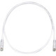 Panduit UTPSP9Y Cat.6 UTP Patch Cable - 9 ft Category 6 Network Cable - First End: 1 x RJ-45 Male Network - Second End: 1 x RJ-45 Male Network - Patch Cable - Off White - 1 Pack - TAA Compliance UTPSP9Y