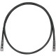 Panduit Cat.6 U/UTP Patch Network Cable - Category 6 for Network Device - Patch Cable - 12.14 ft - 1 Pack - 1 x RJ-45 Male Network - 1 x RJ-45 Male Network - Clear, Black - TAA Compliance UTPSP12BLY