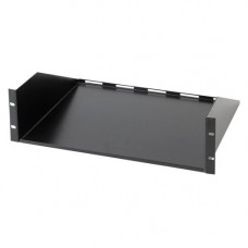 Chief Manufacturing Raxxess UTS-3 Utility Rack Shelf - 3U Wide - Black - Cold-rolled Steel (CRS) - 80 lb x Maximum Weight Capacity - TAA Compliance UTS-3