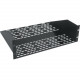 Chief 3U, 14" Deep Vented Utility Shelf - 3U Wide x 14" Deep Rack-mountable - Black Powder Coat - Steel - 50 lb x Maximum Weight Capacity - TAA Compliance UTVS-3-14