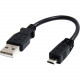 Startech.Com 6in Micro USB Cable - A to Micro B - Type A Male USB - Micro Type B Male USB - 6in - Black - RoHS Compliance UUSBHAUB6IN