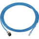 Panduit Cat.6a U/UTP Network Cable - 35.10 ft Category 6a Network Cable for Network Device - First End: 1 x RJ-45 Male Network - Second End: 1 x RJ-45 Male Network - 10 Gbit/s - 23 AWG - Clear, Blue - 1 - TAA Compliance UZJPBU35BL