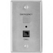 Valcom V-2970 Emergency/Call Push Button - Single Gang - TAA Compliance V-2970