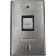 Valcom V-2972 Call Switch - Single Gang - White - Brushed Stainless Steel - TAA Compliance V-2972