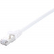V7 CAT6 Ethernet Shielded STP 03M White - 9.84 ft Category 6 Network Cable for Modem, Router, Hub, Patch Panel, Wallplate, PC, Network Card, Network Device - First End: 1 x RJ-45 Male Network - Second End: 1 x RJ-45 Male Network - Patch Cable - Shielding 