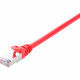 V7 CAT5e Ethernet Shielded STP 01M Red - 3.28 ft Category 5e Network Cable for Modem, Router, Hub, Patch Panel, Wallplate, PC, Network Card, Network Device - First End: 1 x RJ-45 Male Network - Second End: 1 x RJ-45 Male Network - Patch Cable - Shielding 