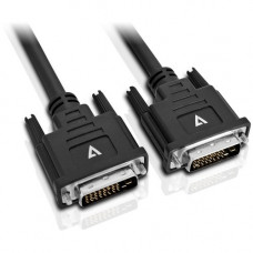 V7 DVI-D to DVI-D Cable 5m - 16.40 ft DVI-D Video Cable for Video Device - DVI-D Digital Video - DVI-D Digital Video - Black DVIDVI-5M-BLK-1E