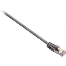 V7 Grey Cat6 Shielded (STP) Cable RJ45 Male to RJ45 Male 5m 16.4ft - 16.40 ft Category 6 Network Cable for Network Device, VoIP Device - First End: 1 x RJ-45 Male Network - Second End: 1 x RJ-45 Male Network - 1 Gbit/s - Patch Cable - Shielding - Gold Pla