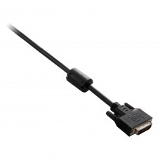 V7 Digital Video Cable - 6.56 ft DVI Video Cable - First End: 1 x 25-pin DVI-D (Dual-Link) Male Digital Video - Second End: 1 x 25-pin DVI-D (Dual-Link) Male Digital Video - Black E2DVI-02M-BLK