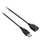 V7 USB Cable - 5.91 ft USB Data Transfer Cable - First End: 1 x Type A Male USB - Second End: 1 x Type A Female USB - Extension Cable - Black E2USB2EXT-1.8M
