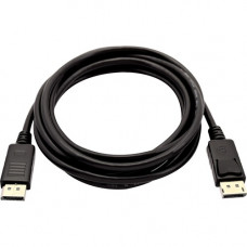 V7 Black Video Cable Mini DisplayPort Male to DisplayPort Male 1m 3.3ft - 3.30 ft DisplayPort/Mini DisplayPort A/V Cable for PC, Monitor, Projector, Audio/Video Device - First End: 1 x Mini DisplayPort Male Digital Audio/Video - Second End: 1 x DisplayPor