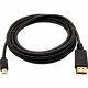 V7 3M 10FT Mini-Displayport (m) to Displayport (m) - Black - 9.84 ft DisplayPort/Mini DisplayPort A/V Cable for Audio/Video Device, PC, Monitor, Projector - First End: 1 x DisplayPort Male Digital Audio/Video - Second End: 1 x Mini DisplayPort Male Digita