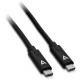V7 USB-C to USB-C Cable 1m Black - 3.28 ft USB Data Transfer Cable - Type C USB - Type C USB - Black UCC-1M-BLK-1E