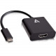 V7 USB-C male to HDMI female Adapter Black - HDMI Female Digital Audio/Video - Type C Male USB - Black UCHDMI-BLK-1E
