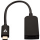 V7 USB-C (m) to HDMI (f) Adapter Black Slim - HDMI/USB A/V Cable for MacBook, PC, Monitor, TV, Audio/Video Device - First End: 1 x USB Type C Male USB - Second End: 1 x HDMI (Type A) Female Digital Audio/Video - Supports up to 3840 x 2160 - Black UCHDMISL