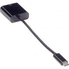 Black Box Video Adapter Dongle - USB 3.1 Type C Male To VGA Female - 1 x Type C Male USB - 1 x HD-15 Female VGA - 1920 x 1200 Supported - TAA Compliance VA-USBC31-VGA