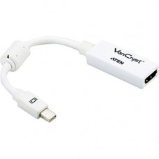 ATEN VanCryst Mini DisplayPort to HDMI Adapter - 7.48" DisplayPort/HDMI A/V Cable for Audio/Video Device, Mac mini, Mac Pro, MacBook, MacBook Air, MacBook Pro - First End: 1 x Mini DisplayPort Male Digital Audio/Video - Second End: 1 x HDMI (Type A) 