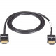 Black Box Slim-Line High-Speed HDMI Cable - 3-m (9.8-ft.) - HDMI for TV, Audio/Video Device - 1.28 GB/s - 9.84 ft - 1 x HDMI Male Digital Audio/Video - 1 x HDMI Male Digital Audio/Video - Shielding - Black - TAA Compliance VCS-HDMI-003M