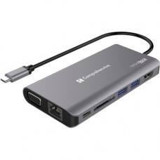 Comprehensive VersaDock USB-C 4K Dual Display Docking Station with HDMI, VGA & Ethernet - for Notebook - 100 W - USB 3.0 Type C - 4 x USB Ports - 2 x USB 3.0 - Network (RJ-45) - HDMI - VGA - Audio Line Out - Wired VDK-1140