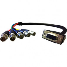 Comprehensive Pro AV/IT Series VGA HD15 jack to 5 BNC jacks cable 6ft - BNC/VGA for Video Device - 1 x HD-15 Female VGA - 5 x BNC Female Video - Shielding - RoHS Compliance VGA15J-5BJ-6HR